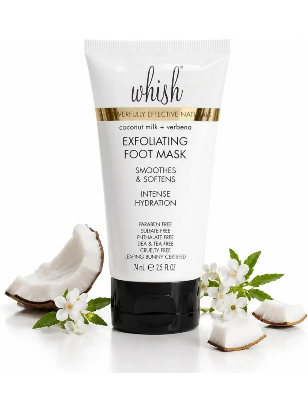 Coconut Milk & Verbena Exfoliating Foot Mask - Smooth, Soft, Intense Hydration